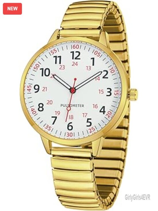 Women Easy Reader Analog Quartz Stretch Band Watch with Elastic Strap main image 7
